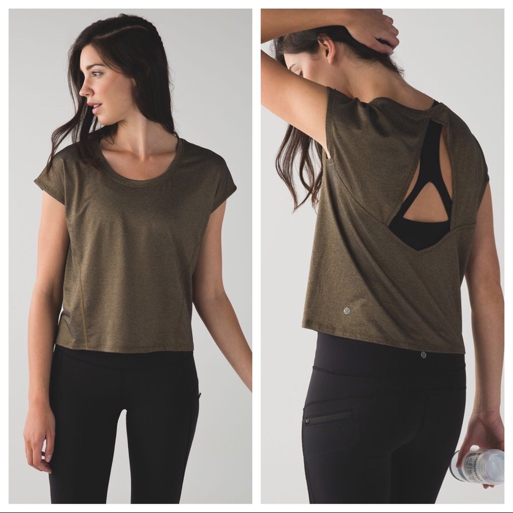 Lululemon Sweaty Or Not Crop Tee